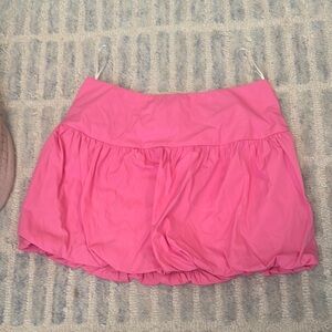 Pink puff skirt